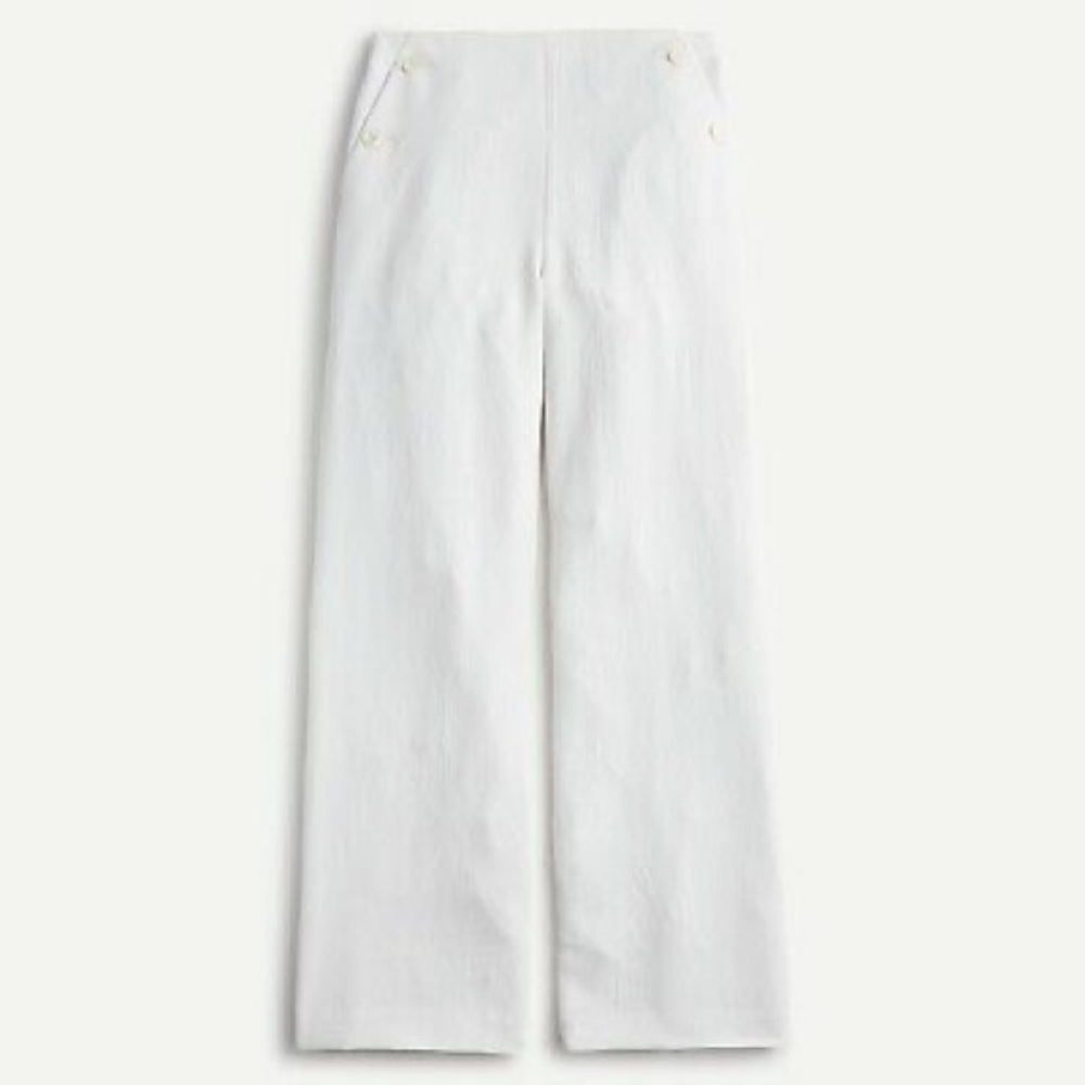 J. Crew Wide-leg sailor pant in triple dobby